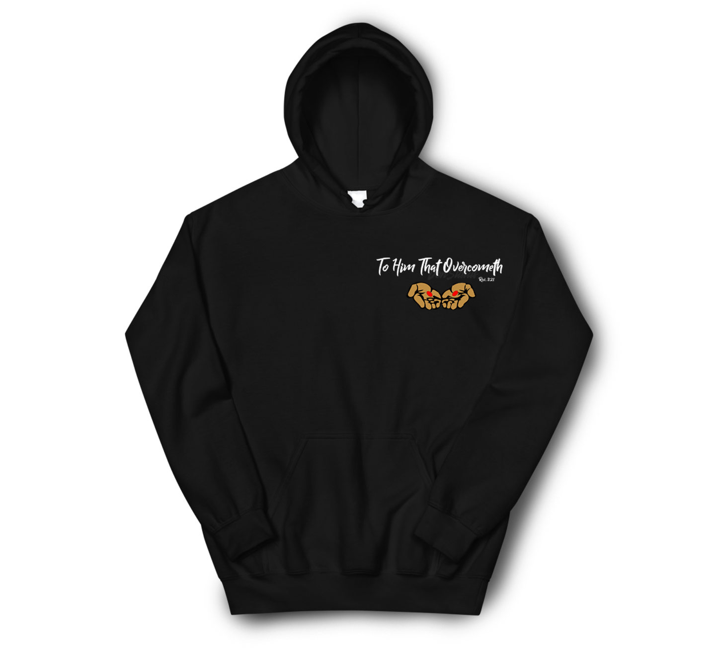 "To Him That Overcometh" Black Hoodie